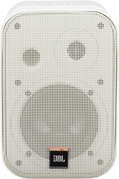 JBL Control 1 Miniatur-Lautsprecher, Pro High Performance, 150-Watt, Studio-Monitor weiss, Weiss