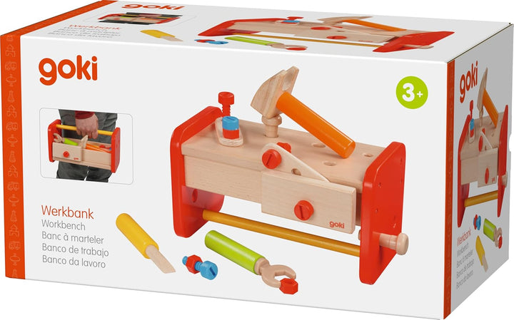 Goki 58871 Werkbank inklusive Aufbewahrungsbox
