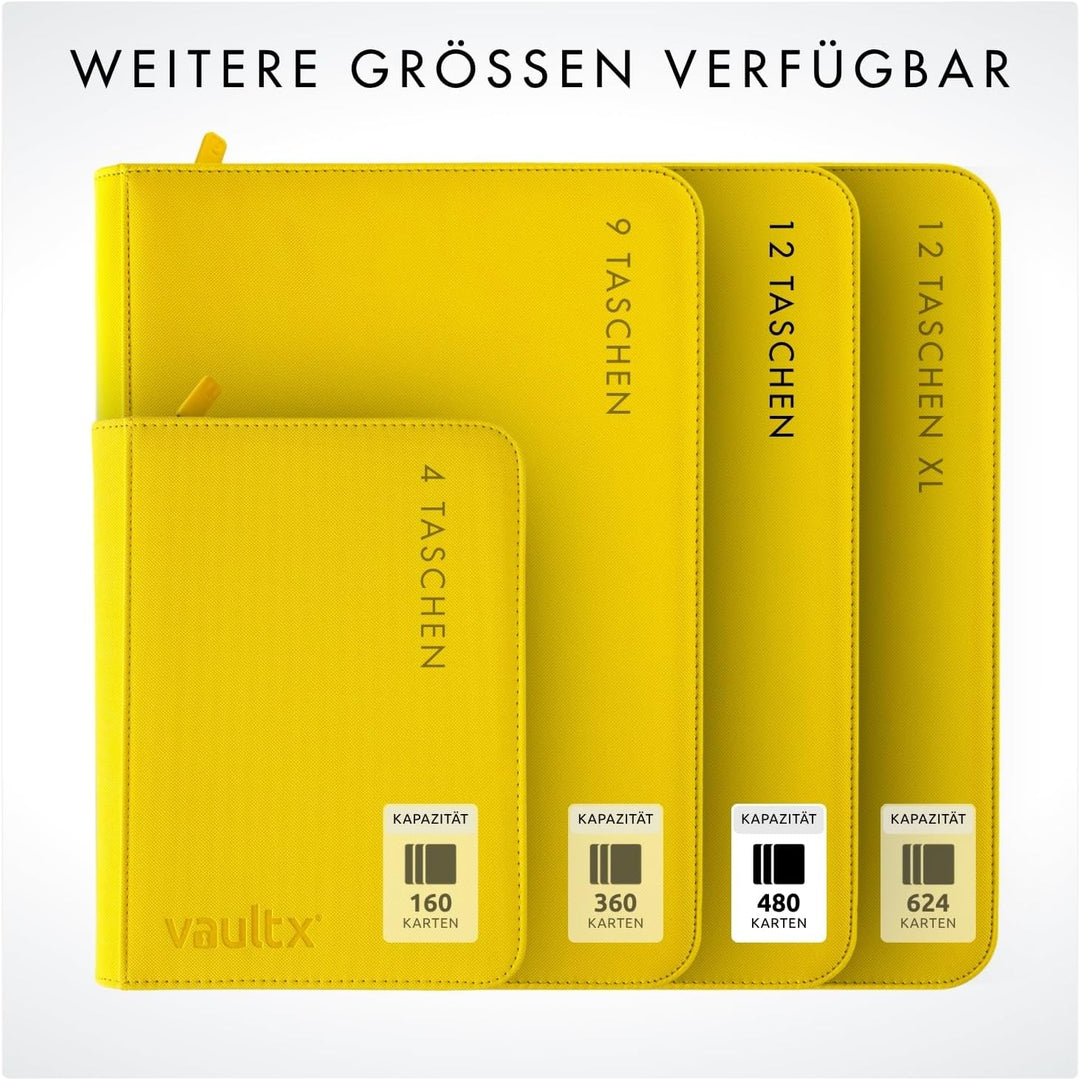 Vault X Premium eXo-Tec Zip Heftmappe - 12 Fächer Sammelkarten Trading Cards Mappe - 480 Fächer mit