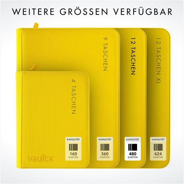 Vault X Premium eXo-Tec Zip Heftmappe - 12 Fächer Sammelkarten Trading Cards Mappe - 480 Fächer mit