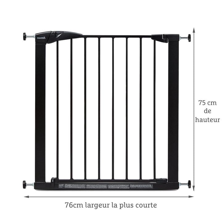 Munchkin Lindam Türgitter für Babys, ausziehbares Türschutzgitter & Treppenschutz zum Klemmen, ideal
