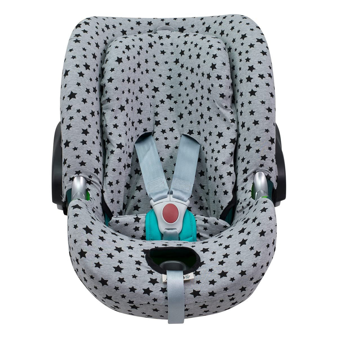 JYOKO Kids Bezug für Autositz kompatibel mit Cybex Aton Cloud- Q-M-2-4-5, aus Baumwolle (Aton Q, Bla