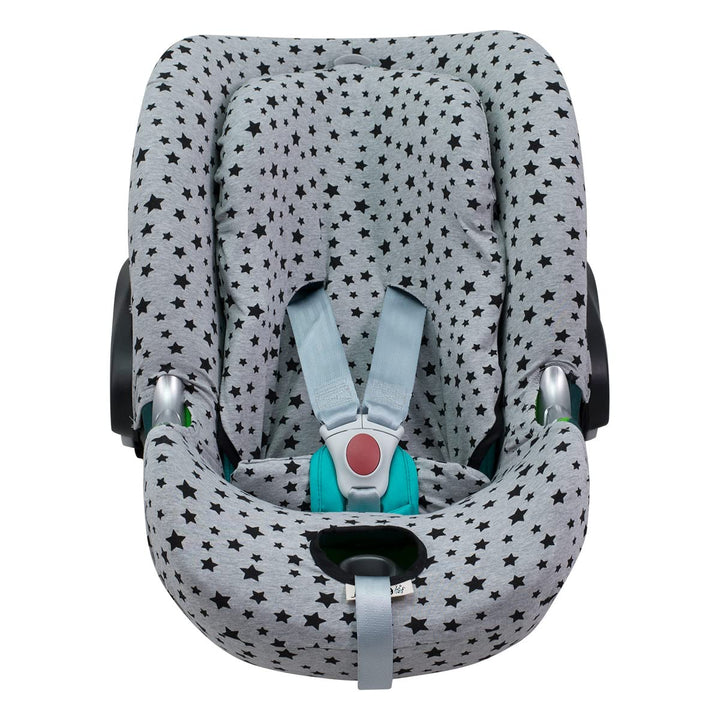 JYOKO Kids Bezug für Autositz kompatibel mit Cybex Aton Cloud- Q-M-2-4-5, aus Baumwolle (Aton Q, Bla