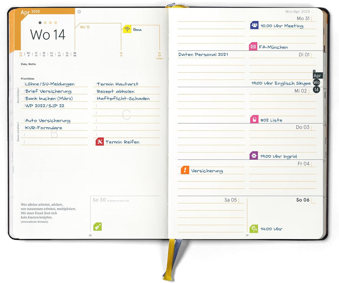 weekview compact extended midyear Plus 24/25 - Der clevere 18-Monate Organizer! Von Apr 2024 bis Sep