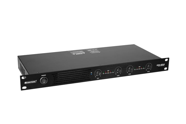 OMNITRONIC XDA-1204 4-Kanal Class-D-Verstärker | Verstärker mit Schaltnetzteil, 4 x 300 W / 4 Ohm, 4