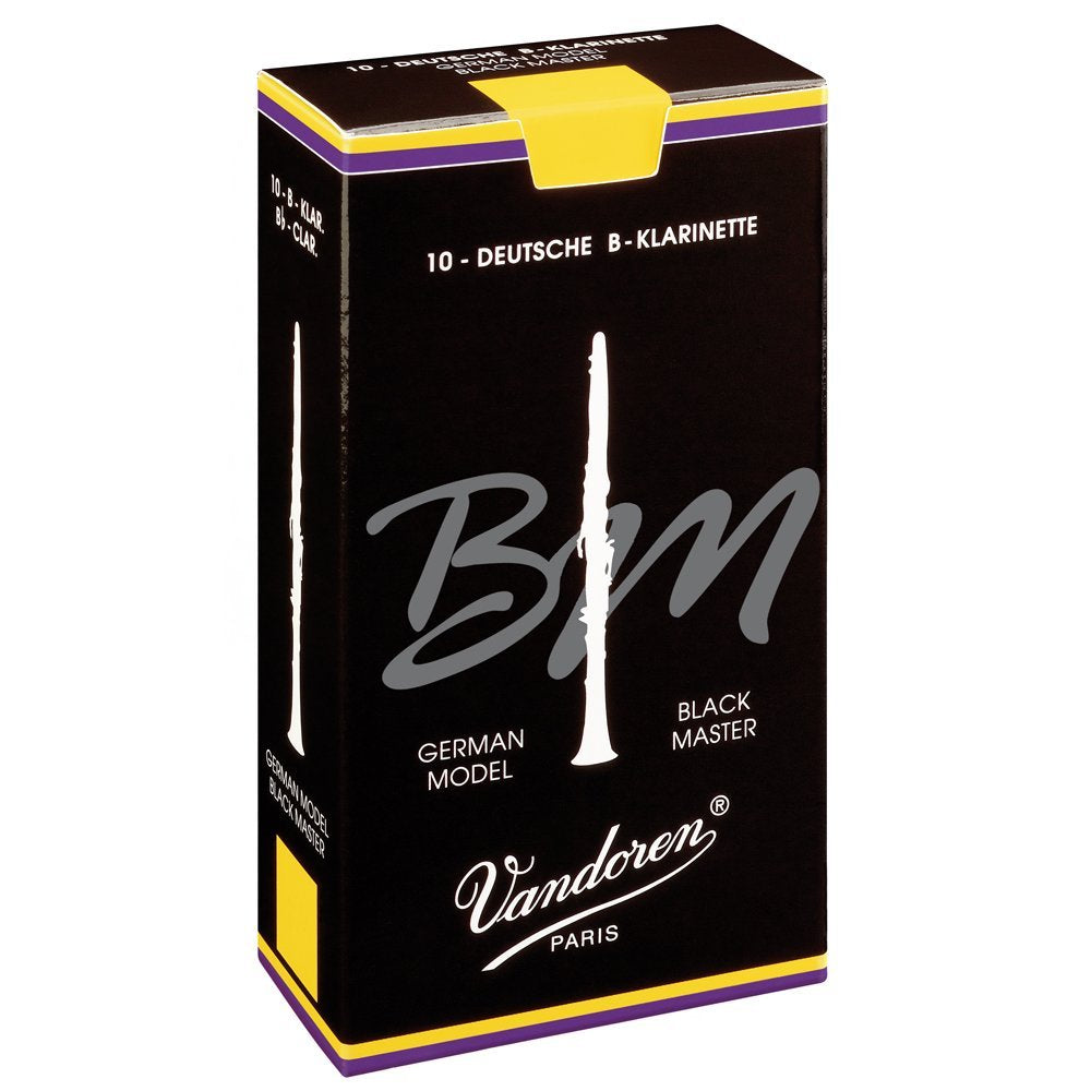 Vandoren Black Master CR185 Blätter für Bb Klarinette, Stärke 5, 10 Stück, Stärke 5