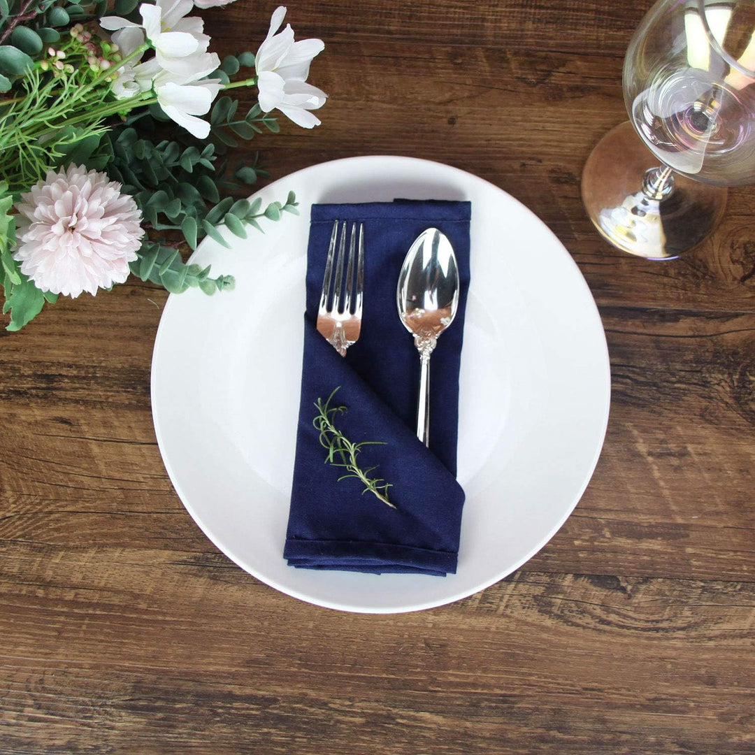 weich Polyester -Leinen gemischt Abendessen Cloth Servietten, 12 Stück (40 x 40 cm), für Veranstaltu