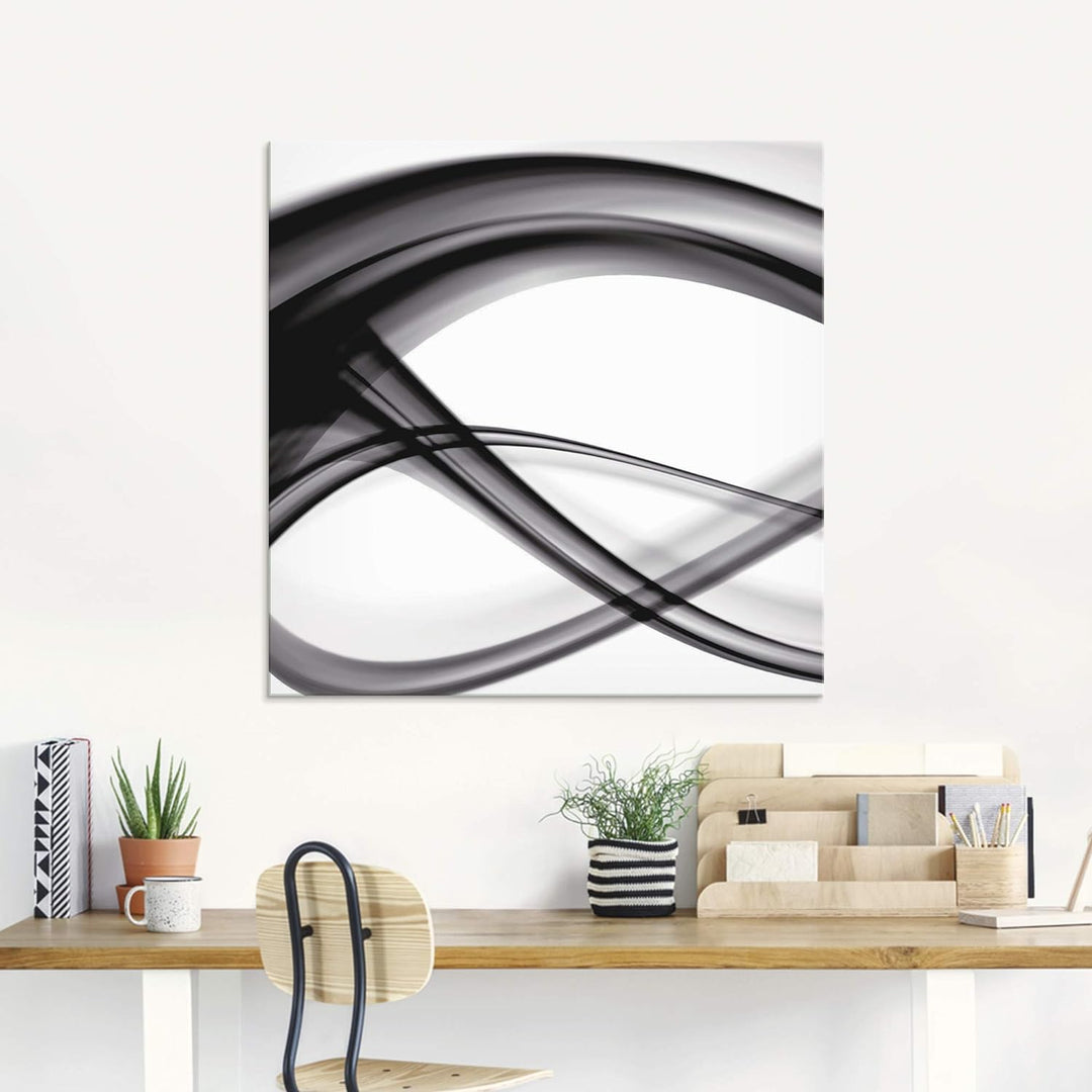 ARTland Glasbilder Wandbild Glas Bild einteilig 45x60 cm Hochformat Moderne Kunst Abstrakt Modern Ra