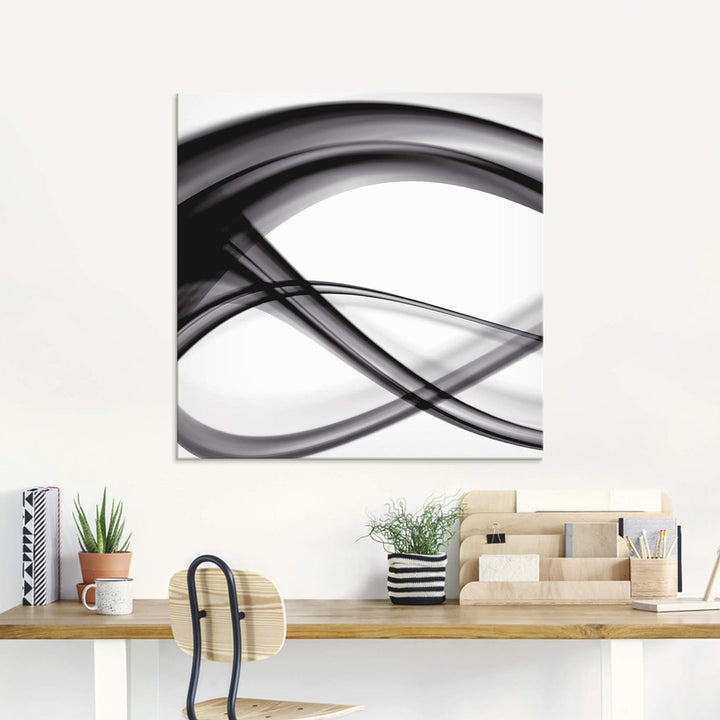 ARTland Glasbilder Wandbild Glas Bild einteilig 45x60 cm Hochformat Moderne Kunst Abstrakt Modern Ra