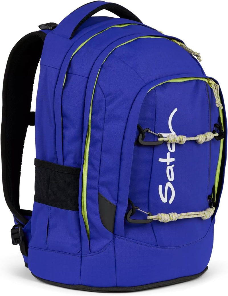 satch pack Schulrucksack Set 3 teilig ab 5. Klasse ergonomisch 30L Stauraum mit Schlamperbox Sportbe