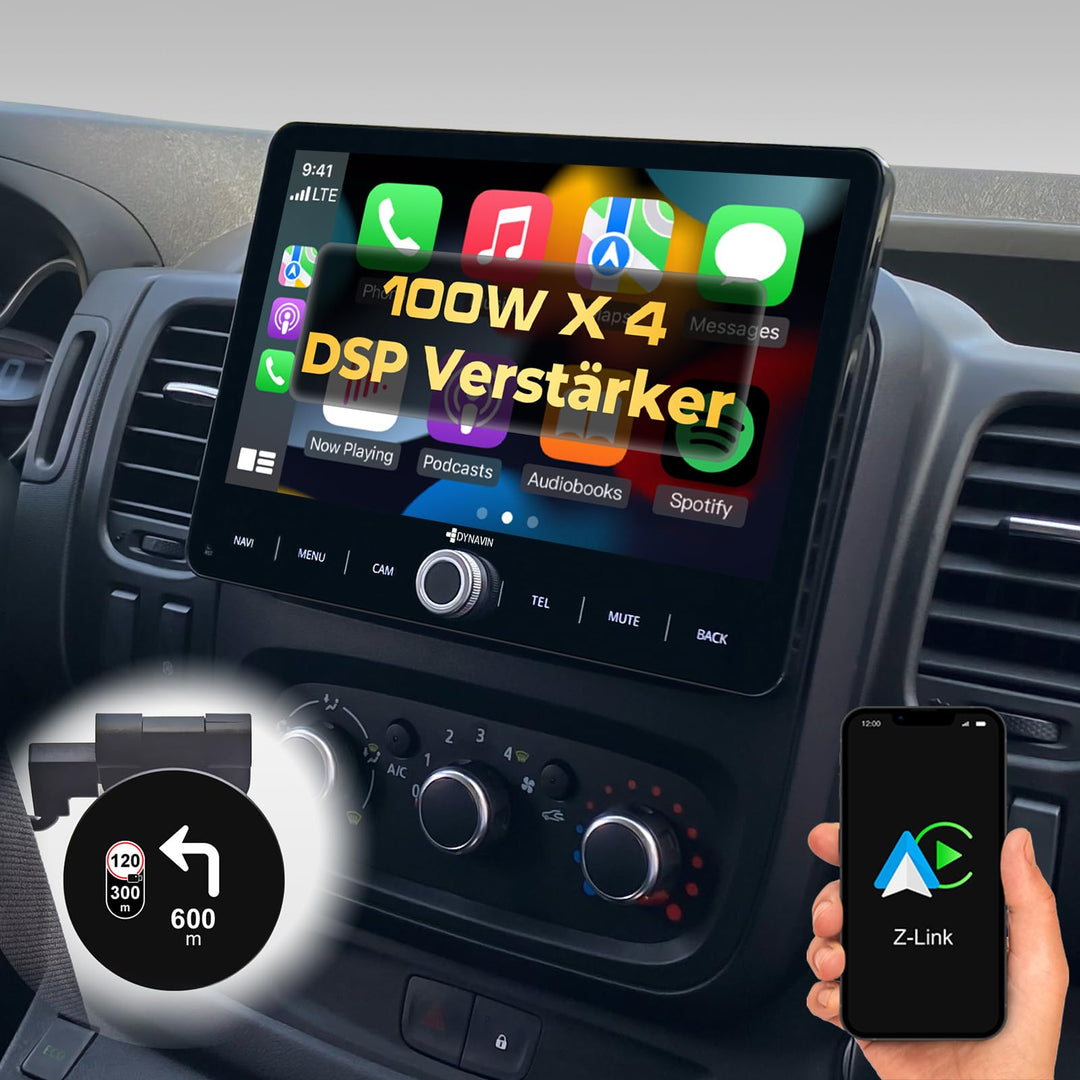 DYNAVIN Android Autoradio Navi für Renault Trafic 3 Opel Vivaro FIAT Talento, 10,1 Zoll Radio mit Wi