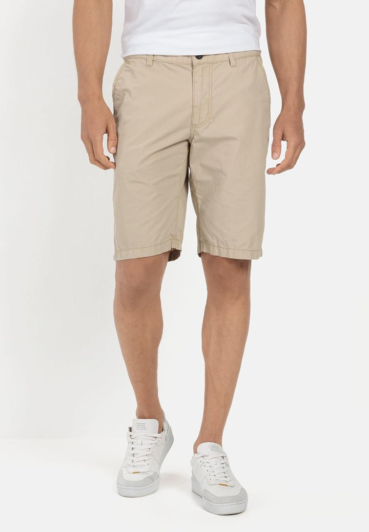 camel active Chino Shorts Aus Reiner Baumwolle - Hose 44 Beige, 44 Beige