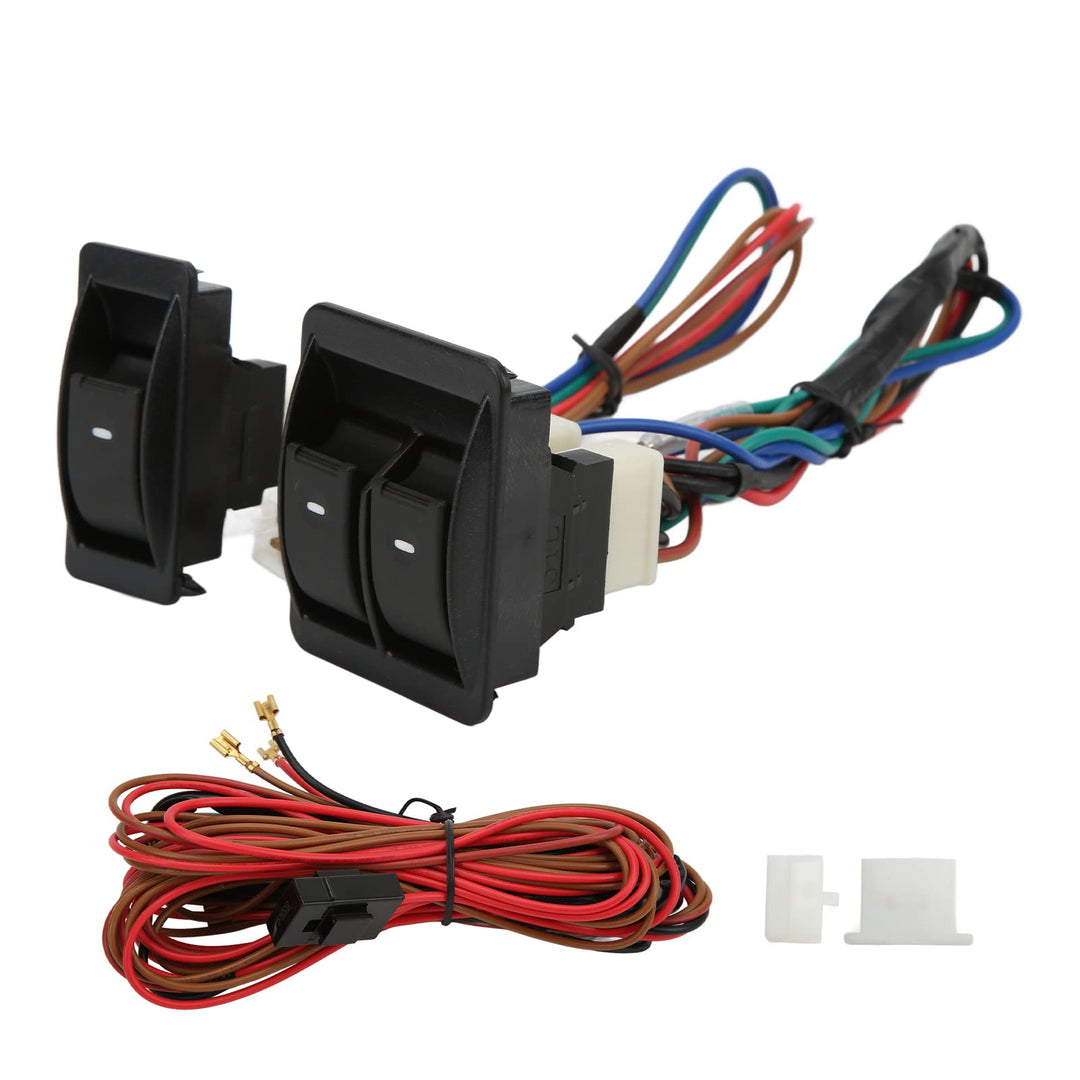Universeller Auto-Fensterheber-Schalter, 5 Stück Universal-Auto-Fensterheber-Schalter-Regler-Kit Aut