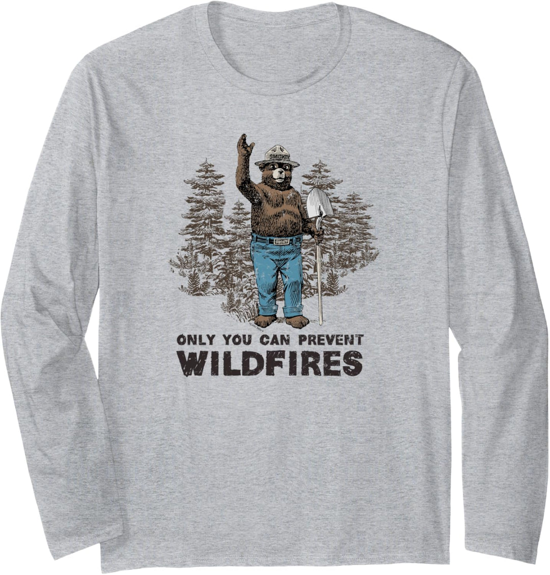 Smokey Bear Nur Sie können Waldbrände verhindern Langarmshirt