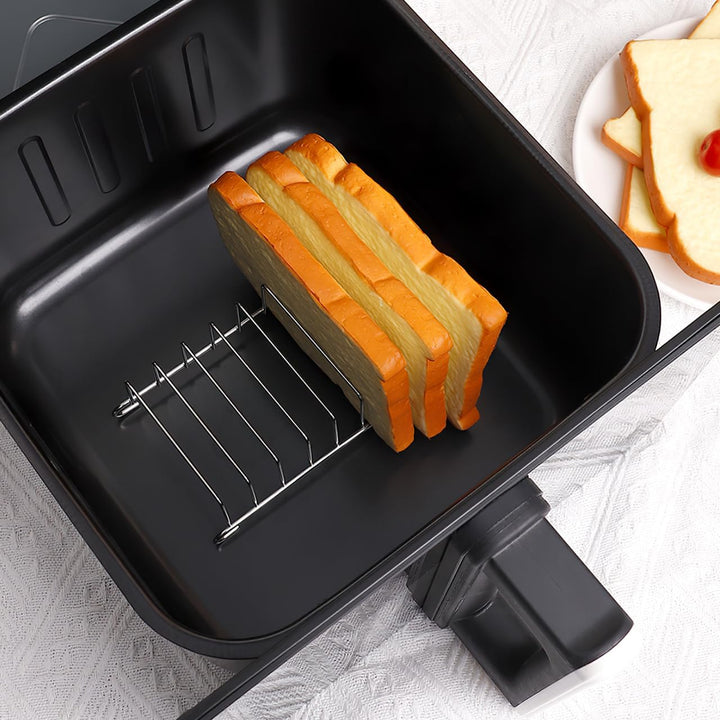 BESPORTBLE 2 Stück Edelstahl Airfryer Backblech Regal Dual lagiges Brotbackgestell für Heissluftfrit