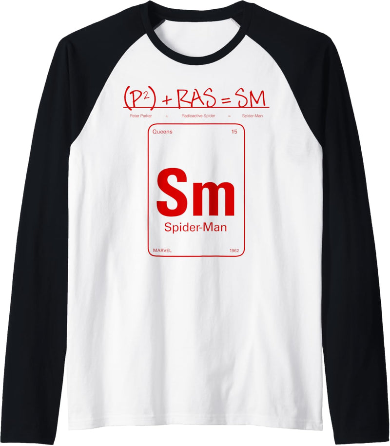 Marvel Spider-Man Periodic Equation Poster Raglan