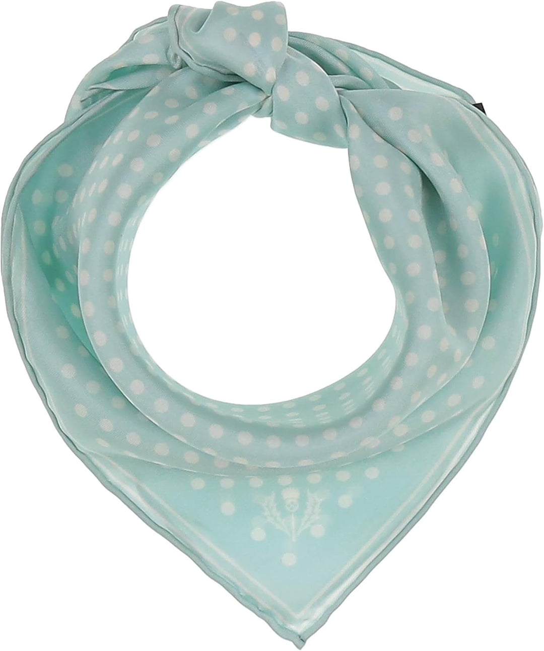 FRAAS Halstuch Damen gepunktet - 51 x 51 cm Grösse - Nickituch Seide - Seidentuch für Damen mit Polk