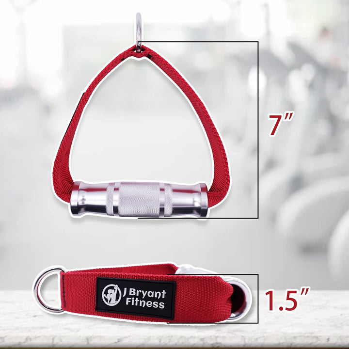 J Bryant Fitness Resistance Band Handle Cable Machine Attachment for Pulley Machine Heavy Duty Metal