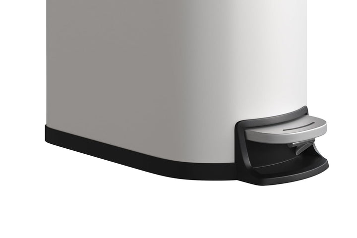 GarveeHome 6L Edelstahl-Badezimmer-Mülleimer, Weiss Weiss 6L, Weiss 6L