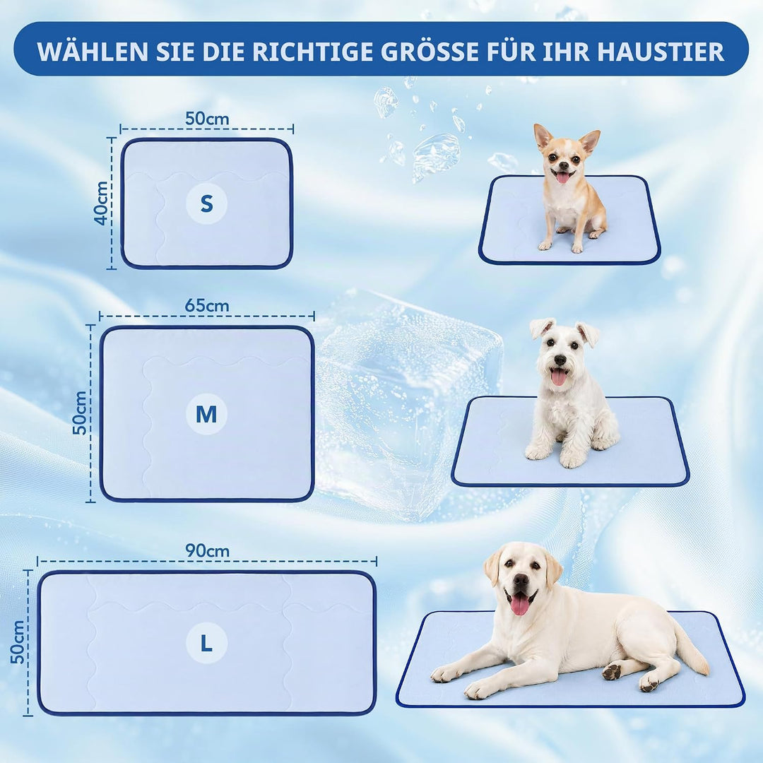 Deconovo Selbstkühlende Kühlmatte für Hunde &amp; Katzen, Atmungsaktive Kühldecke für Sommer, Faltbar &amp;