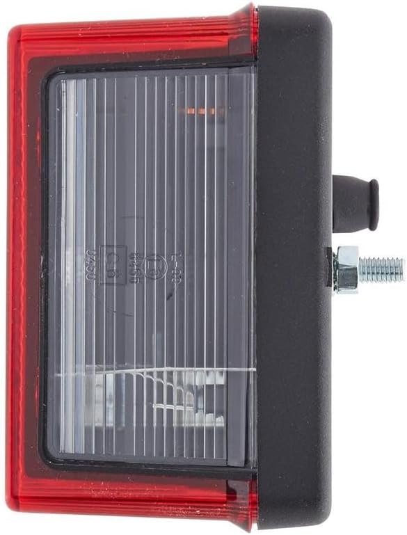 HELLA - Heckleuchte - Glühlampe - 12V - Anbau - Lichtscheibenfarbe: rot - Stecker: Flachstecker - re