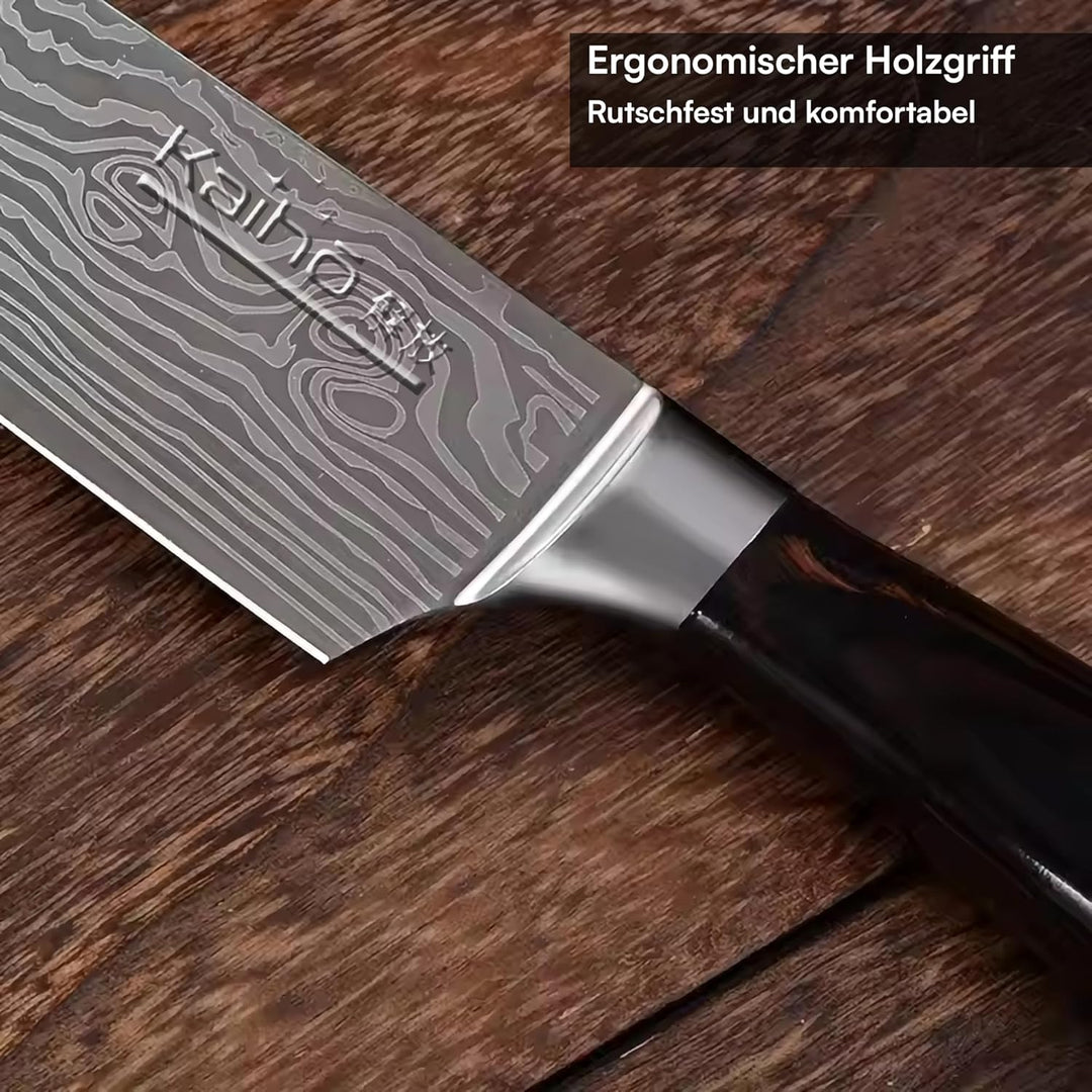 Kaihō Premium Chefmesser – Scharfes Küchenmesser aus 5Cr15 Edelstahl 20,5cm Klinge – Profi & Hobby K