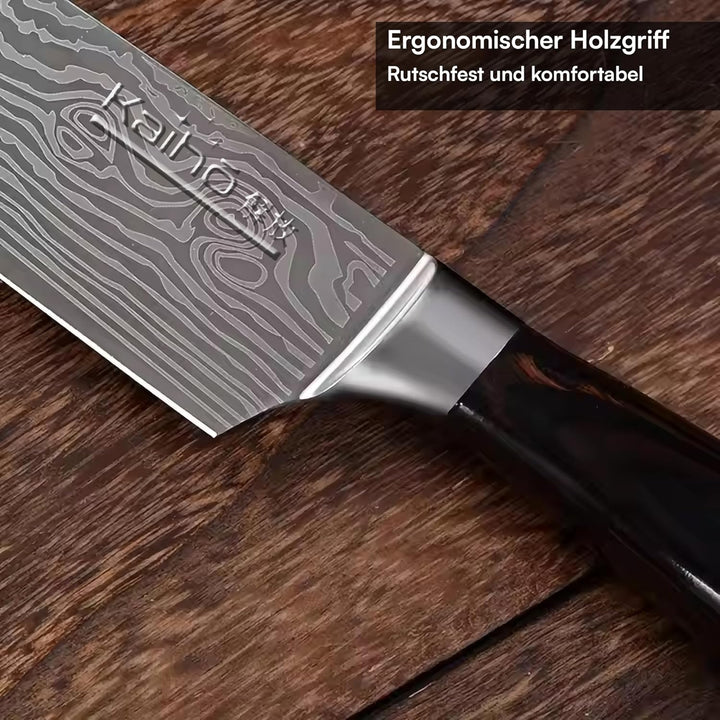 Kaihō Premium Chefmesser – Scharfes Küchenmesser aus 5Cr15 Edelstahl 20,5cm Klinge – Profi & Hobby K