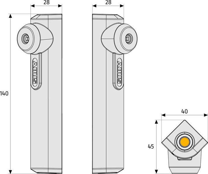 ABUS Fenster-Zusatzsicherung FTS16 - Fensterschloss mit ABUS-Plus Zylinder, verschiedenschliessend -