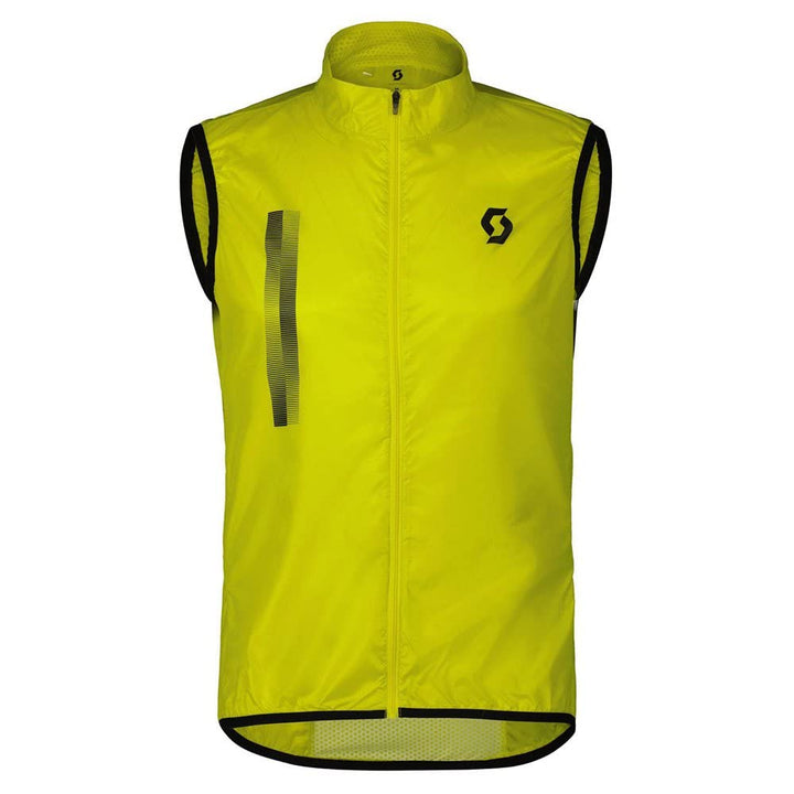 Scott RC Team Fahrrad Windweste gelb 2025 M Sulphur Yellow - Black, M Sulphur Yellow - Black