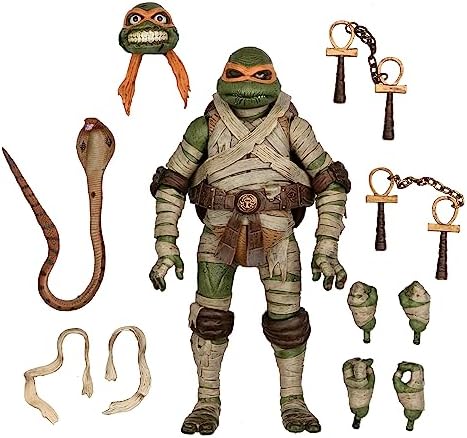 NECA Teenage Mutant Ninja Turtles Michelangelo The Mummy Universal Monsters. Material: Kunststoff, H