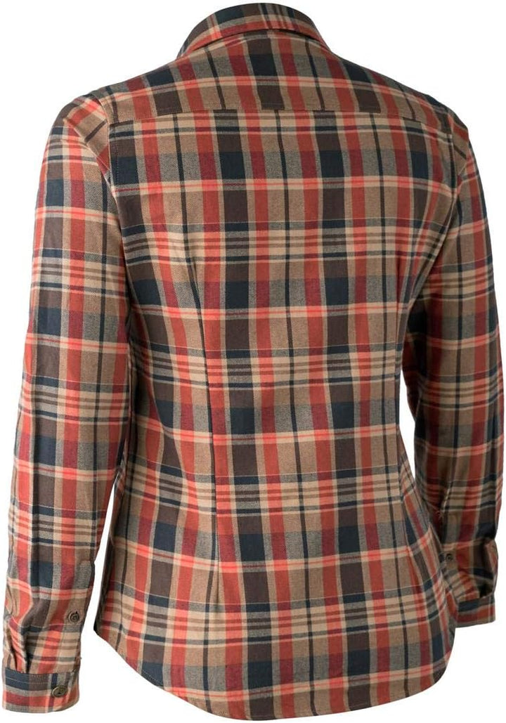 Deerhunter Lady Athena Shirt Orange Check C48, C48