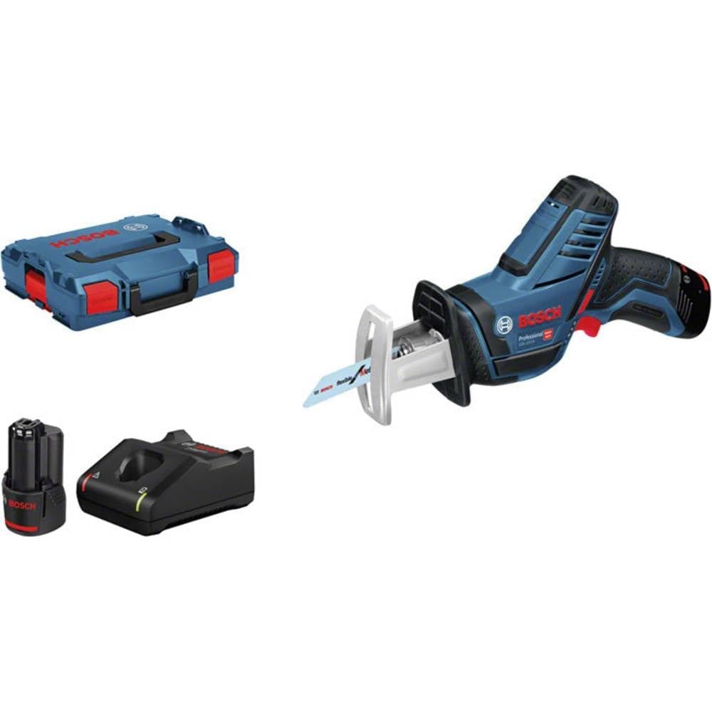 Bosch Professional 12V System Akku-Säbelsäge GSA 12V-14 (Schnitttiefe Holz/Metallprofile: 65/50 mm,