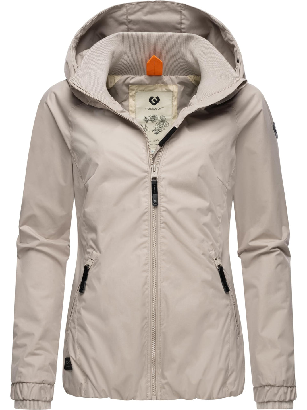 Ragwear Damen Übergangsjacke leichte Jacke kurz mit Kapuze Dizzie XS-6XL S Bone24, S Bone24