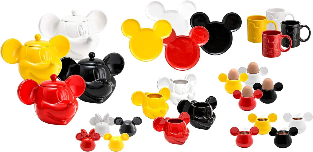 Joy Toy 62130 - Disney Mickey Mouse 3D Keramik Keksdose rot 25x17x20 cm in geschlossener Geschenkpac