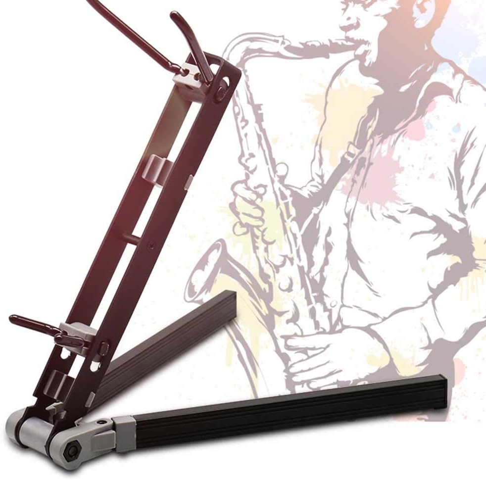 Robuster Saxophonständer, Universal Saxophone Rack, tragbares Multifunktionsstudio für Altsaxophon S