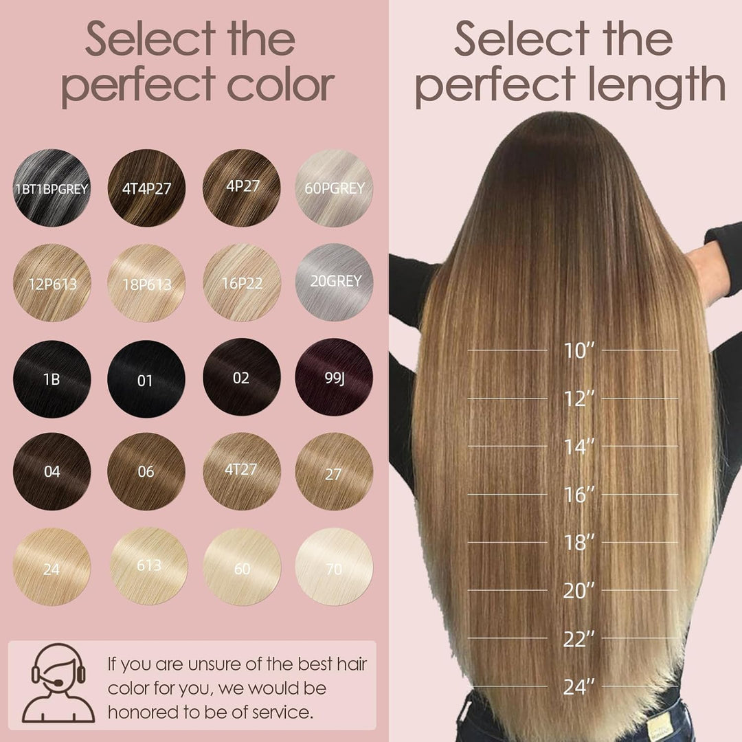 Tape Extensions Echthaar 20stk, Haarverlängerung Tape in Extensions Echthaar, Remy Haarextension Kle