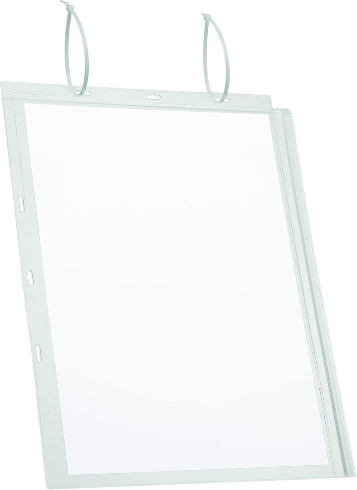 Durable 502819 Plakattasche wasserdicht A3 Kabelbinder, Beutel à 5 Stück, transparent A3 mit Kabelbi