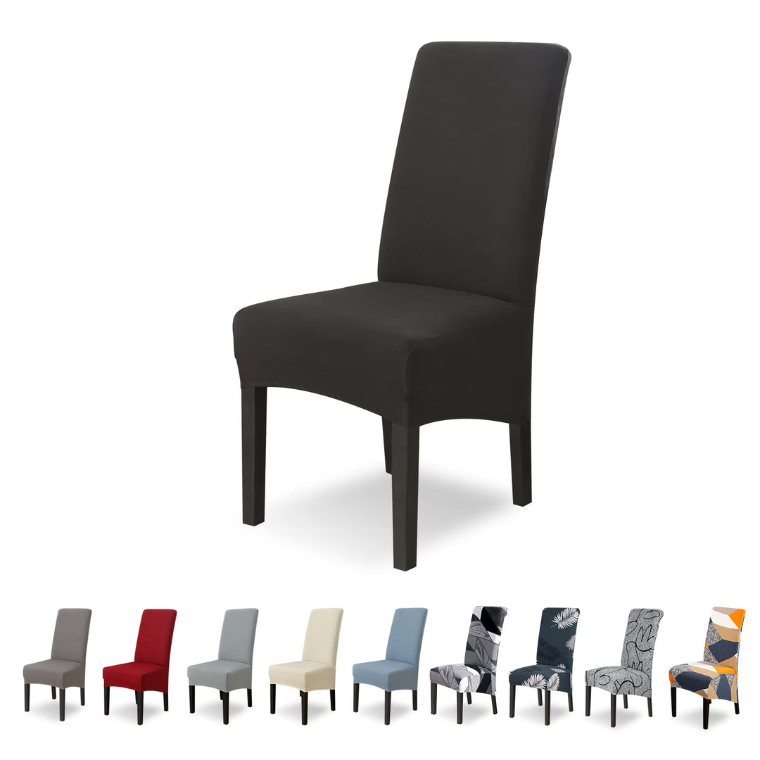Lydevo Stuhlhussen XL 6er Set Stretch Stuhlhussen Schwingstühle XL für Esszimmerstühle Spandex Unive