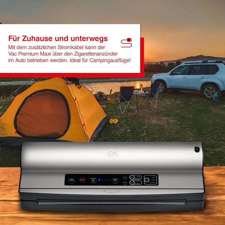 Solis Vac Prestige Maxi Vakuumierer mit wählbarer Schweissnaht und Puls-Funktion, 40 cm XXL-Vakuumie