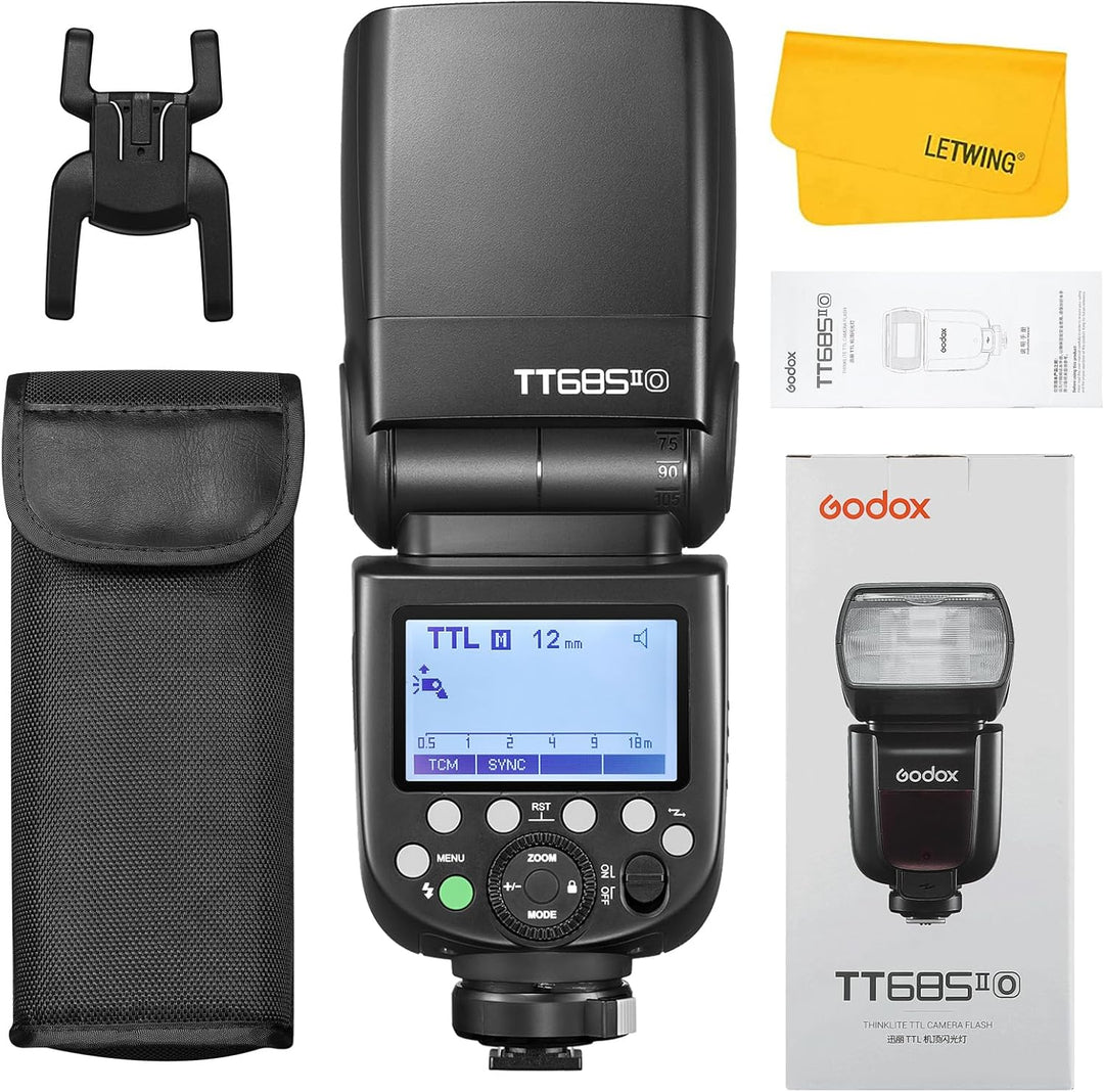 Godox TT685II-O TTL Blitz Blitzgerät HSS 1/8000s GN60 2.4G Wireless X System, TCM Instant Conversion