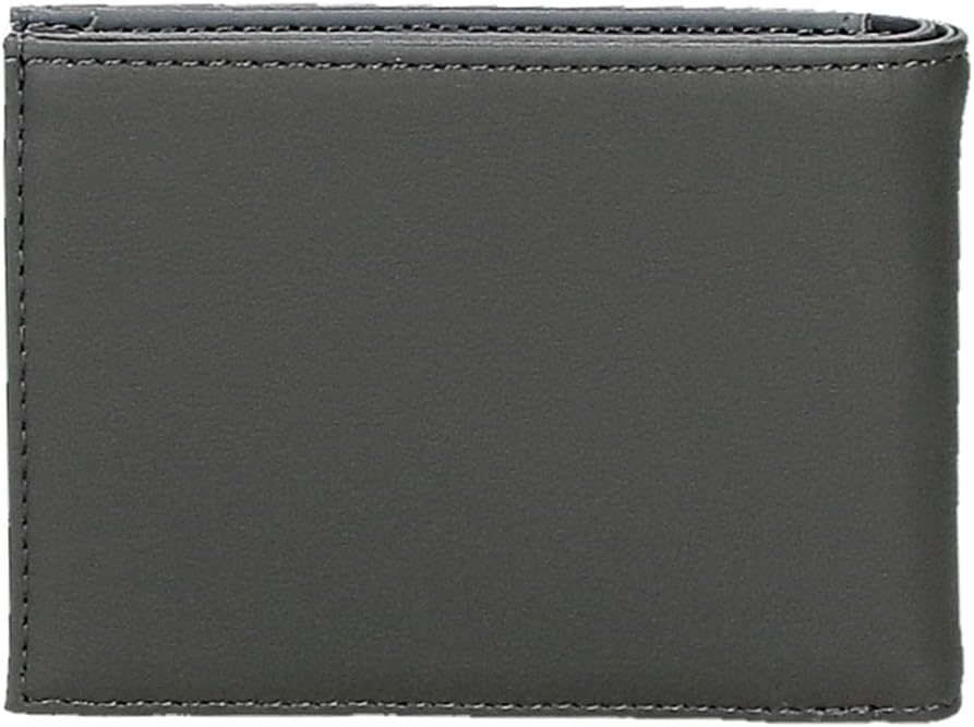 Adept Mark Horizontale Geldbörse mit Geldbörse Grau 11 x 8 x 1 cm Kunstleder, grau, Quertasche mit G