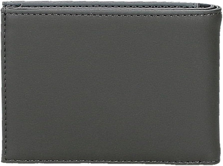 Adept Mark Horizontale Geldbörse mit Geldbörse Grau 11 x 8 x 1 cm Kunstleder, grau, Quertasche mit G