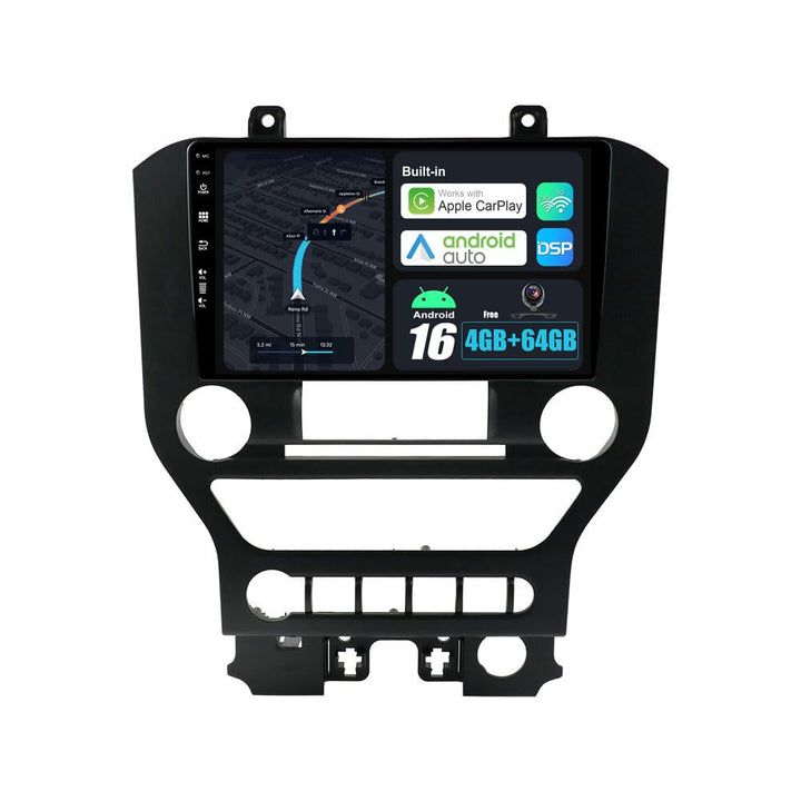 Android 15 Autoradio für Ford Mustang Vi S550 (2015-2020) GPS Navigation - CarPlay Android Auto - Rü