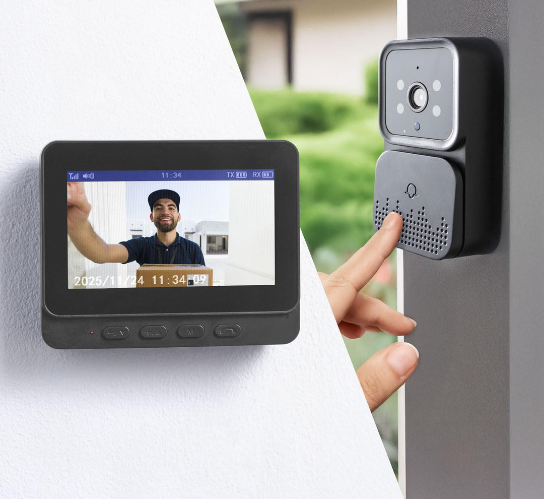Kopp, Rottenburg Video-Funkklingel mit Monitor und Türsprechanlage