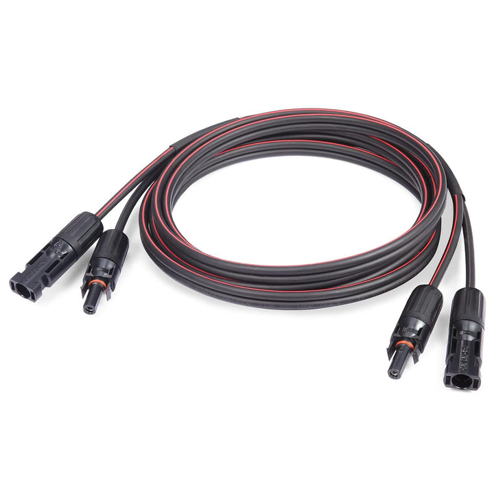 Solarkabel - Zwillingsdraht Solar-Verlängerungskabel, 10AWG, 10 Fuss (3 Meter) 6mm², Kupferlitze mit