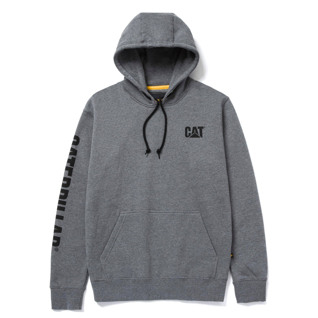Caterpillar Herren Trademark Banner Kapuzen-Sweatshirt Kapuzenpullover S Dunkelgrau (Dark Heather Gr