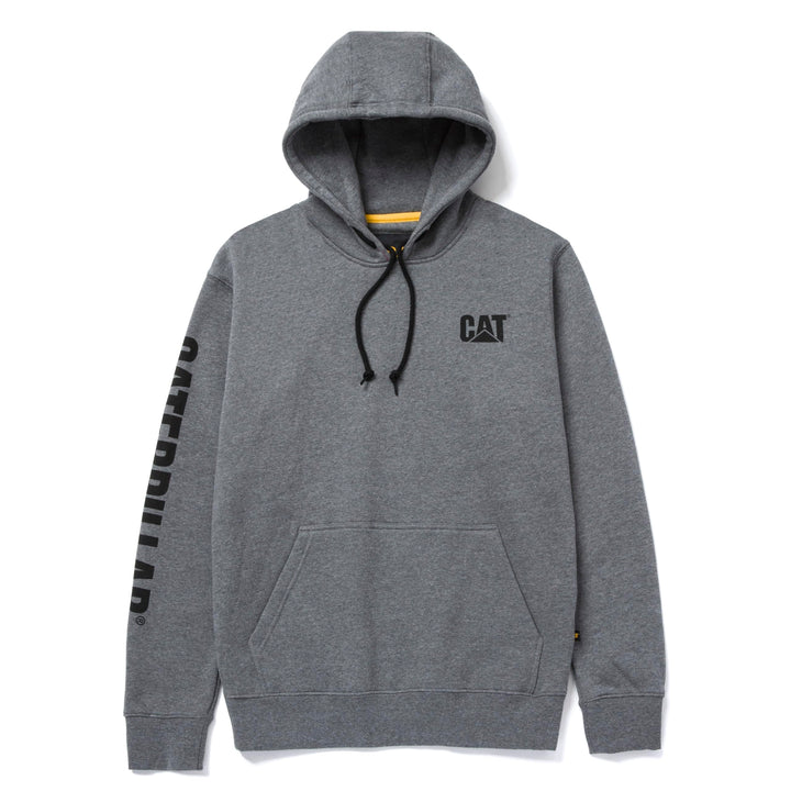 Caterpillar Herren Trademark Banner Kapuzen-Sweatshirt Kapuzenpullover S Dunkelgrau (Dark Heather Gr
