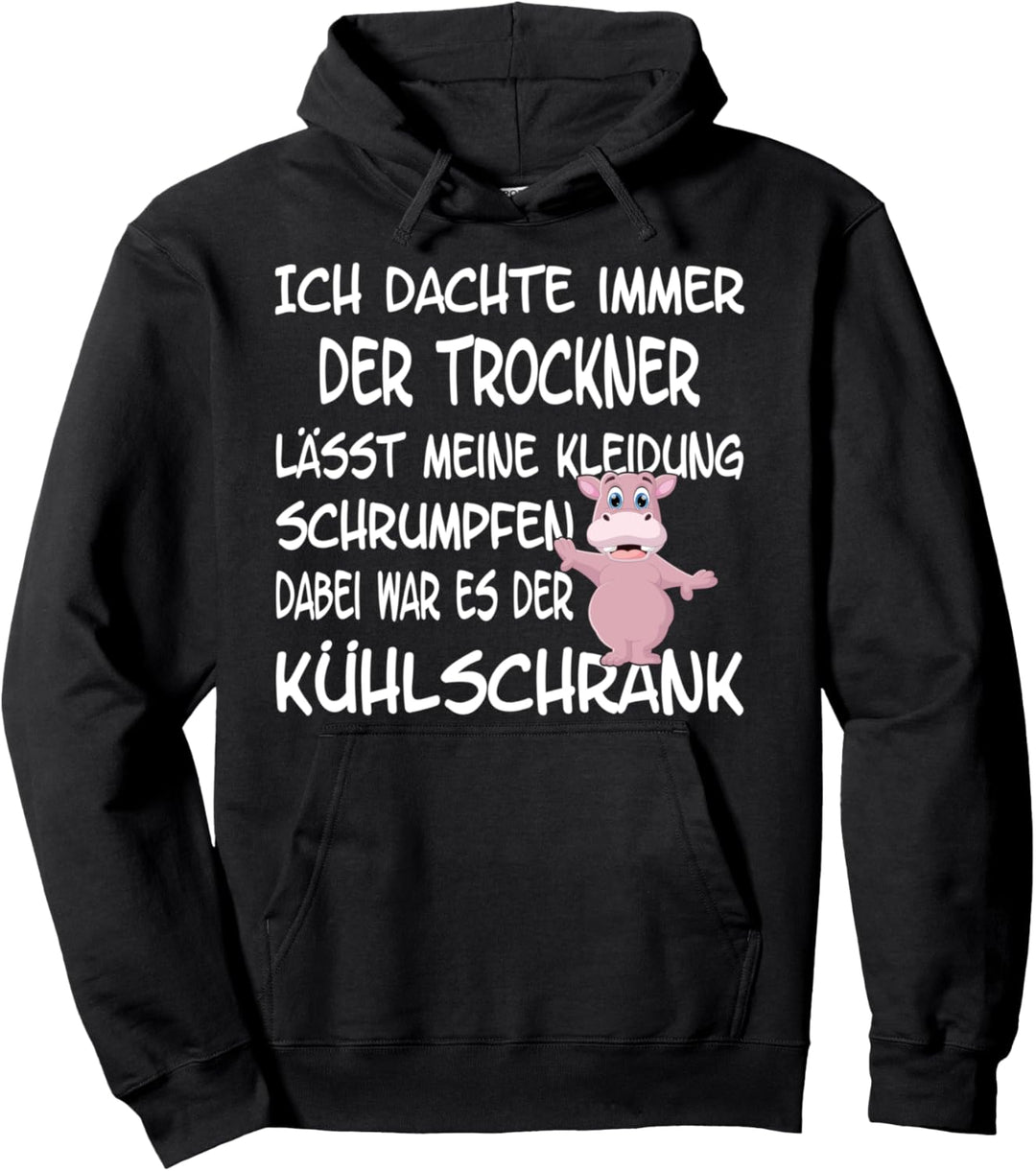 Ich bin zu dick, ironisches Dicken Pullover Hoodie