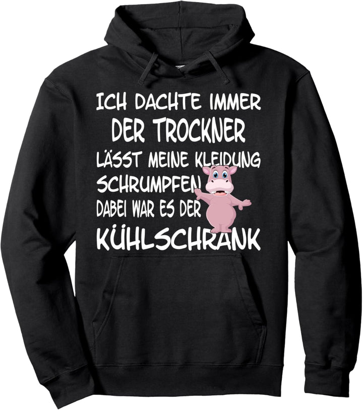 Ich bin zu dick, ironisches Dicken Pullover Hoodie