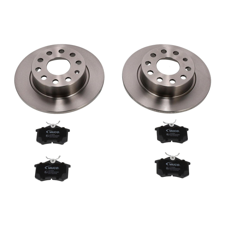 Bremsscheibensatz Beläge Klötze HA passend für AUDI A3 253mm HINTEN Voll